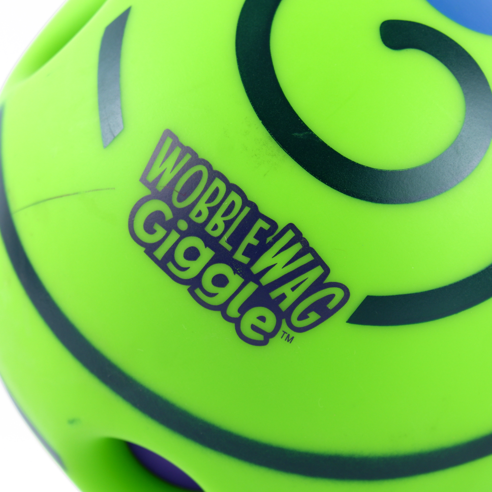 Wobble Wag Giggle Ball Interactive Toy for Dogs | For Medium Chewers (Green) image 3