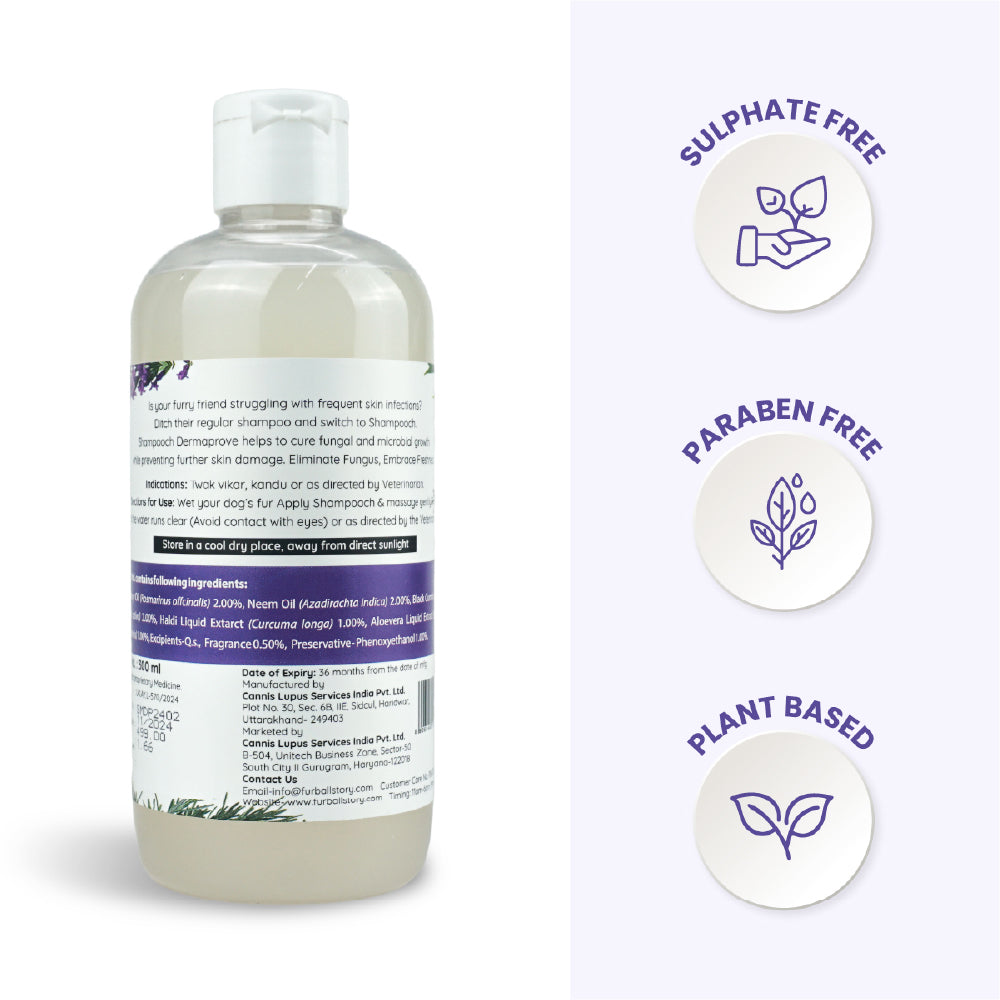 FurBall Story Shampooch Dermaprove Shampoo for Dogs image 2