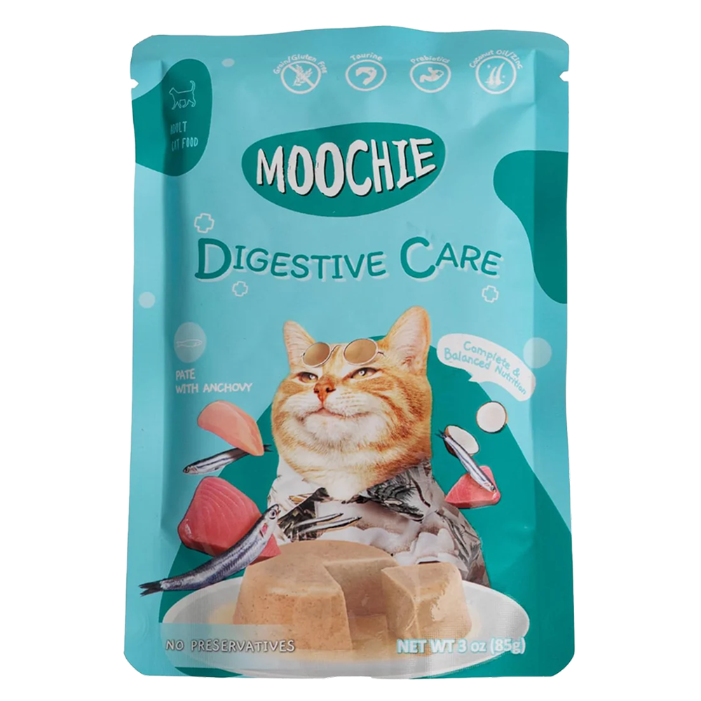 Moochie Digestive Care Pate with Anchovy Adult Cat Wet Food
