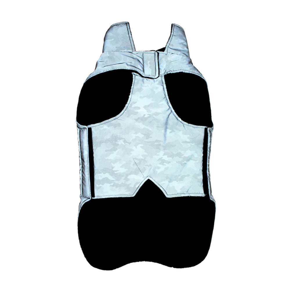 Pawpourri Reflective Camo Printed Jacket for Dogs and Cats (Grey) image 2