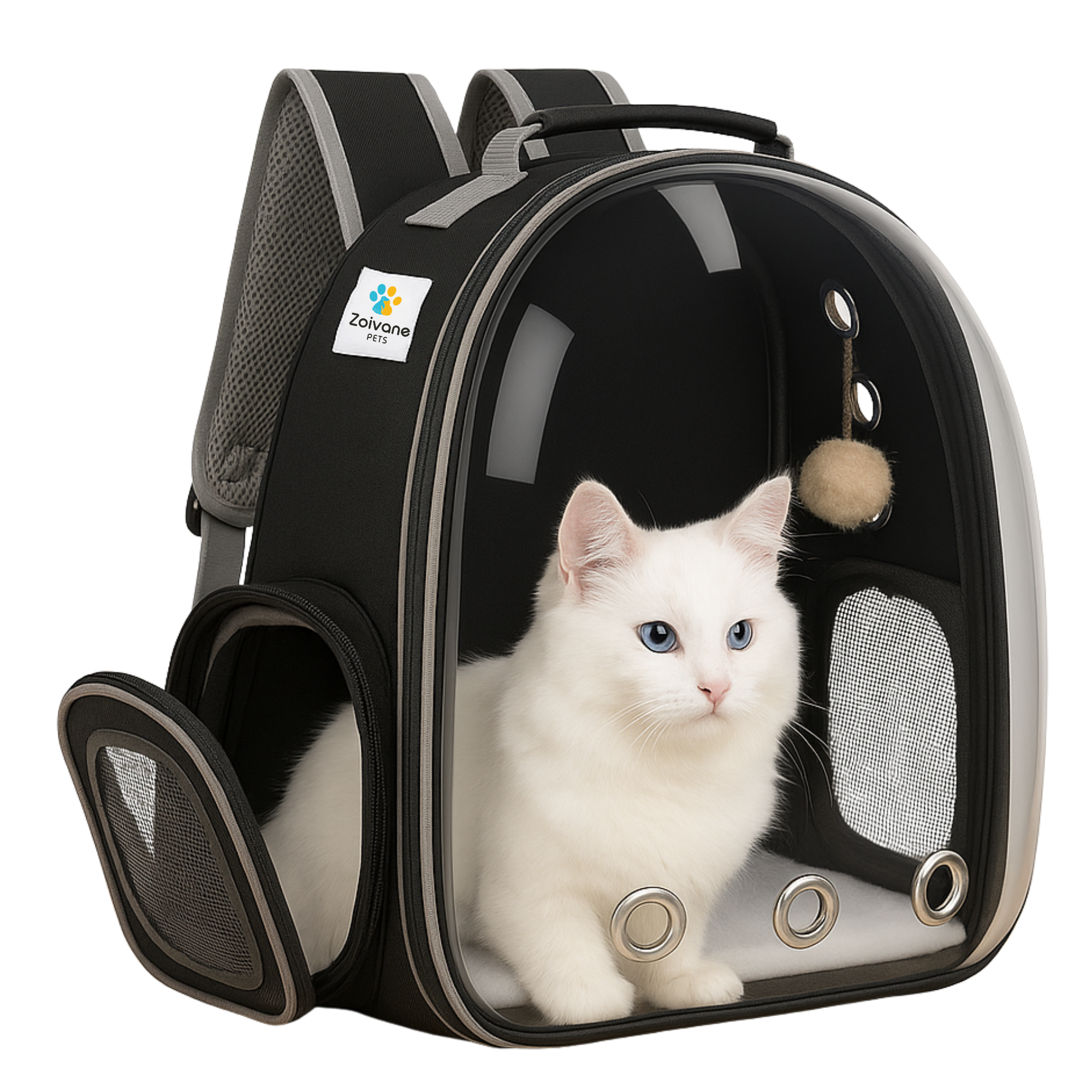 Zoivane Carrier Bag pack for Cats (Black)