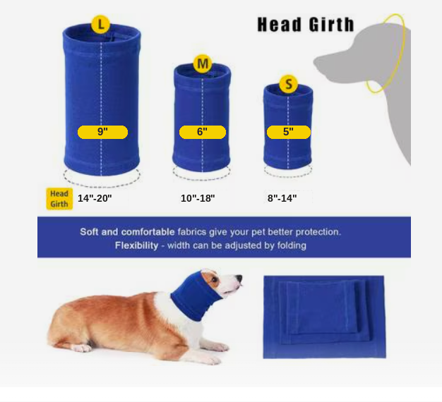 Skatrs Cold and Sound Protection Ear Muffs for Dogs and Cats (Blue) image 5