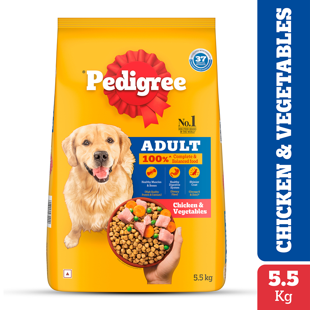 Pedigree Chicken and Vegetables Adult Dog Dry Food image 3