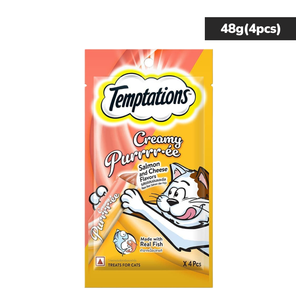 Temptations Creamy Purrrr ee Salmon & Cheese Cat Treats image 8