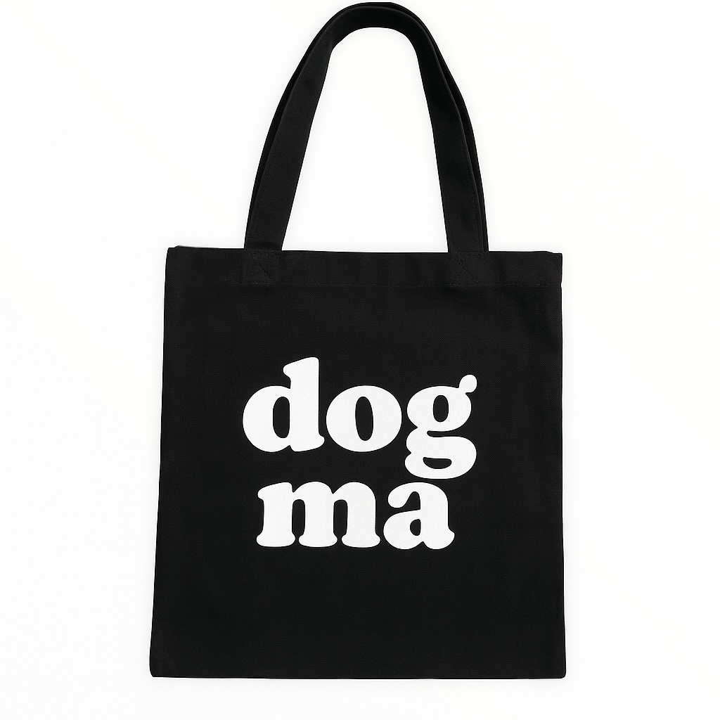Talking Dog Club Dog Ma Carry All Tote Bag for Women (Black)
