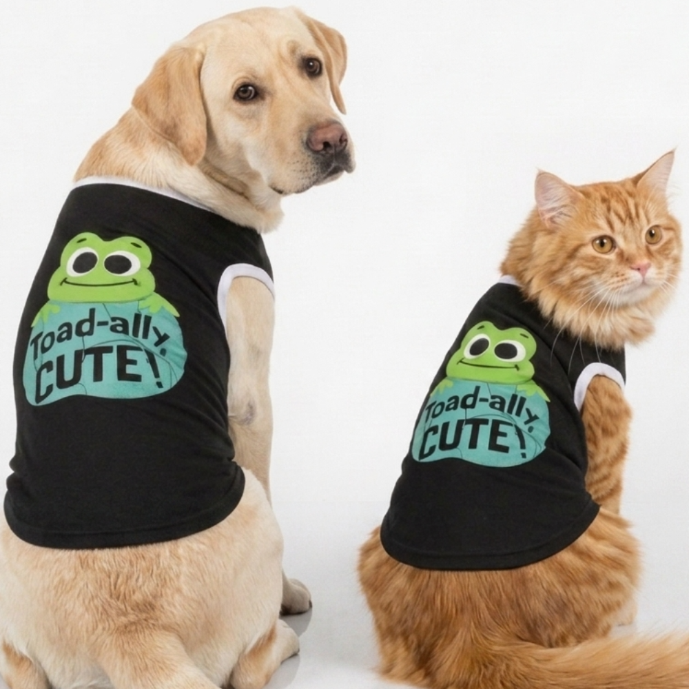 Skatrs Toadly Cute Cotton T shirt for Dogs and Cats