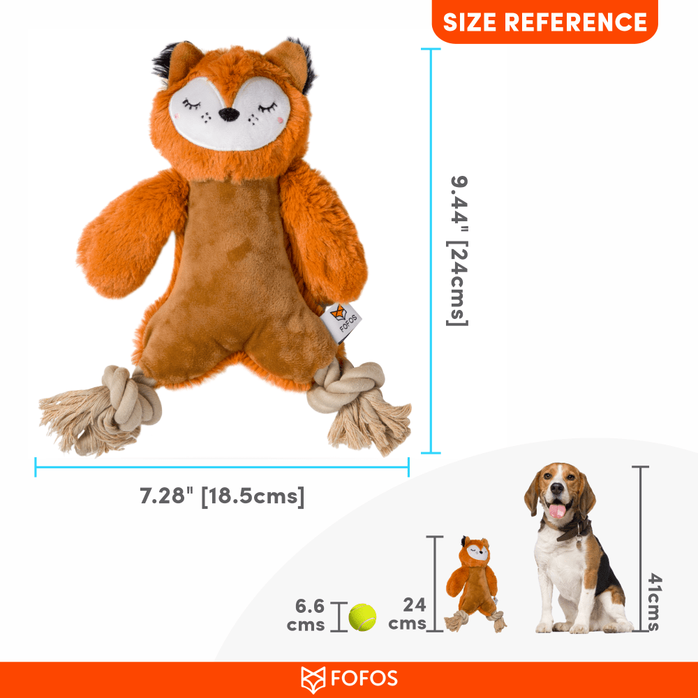 Barkbutler x Fofos Ropeleg Plush Bear Toy for Dogs | For Medium Chewers image 4