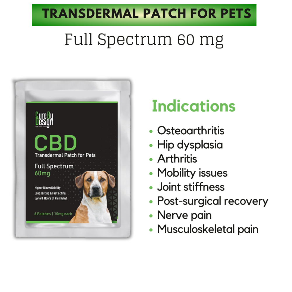 Cure By Design Full Spectrum Transdermal Patch Full Spectrum for Dogs and Cats image 2