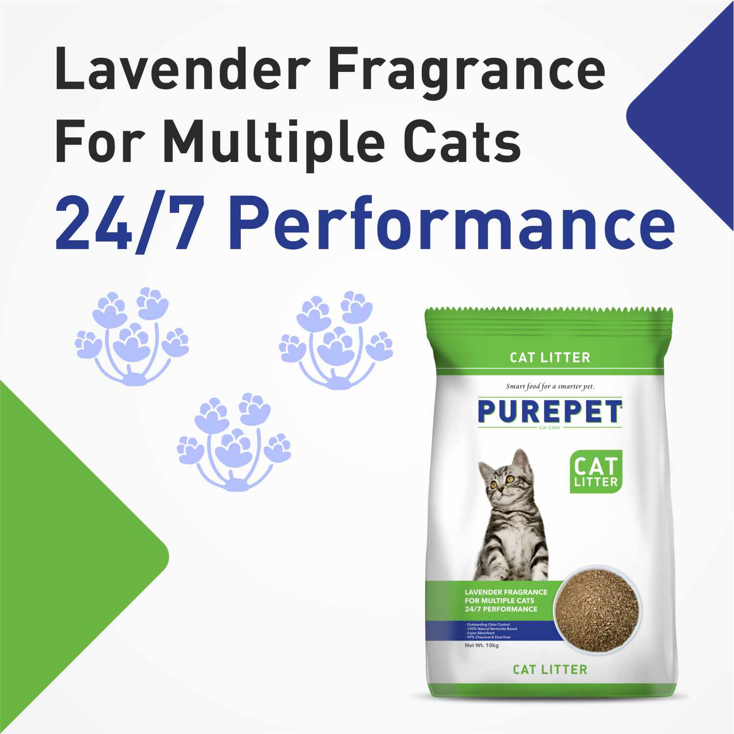 Temptations Creamy Chicken Tuna Treats, Purepet Lavender Scented Clumping Cats Litter Combo image 9