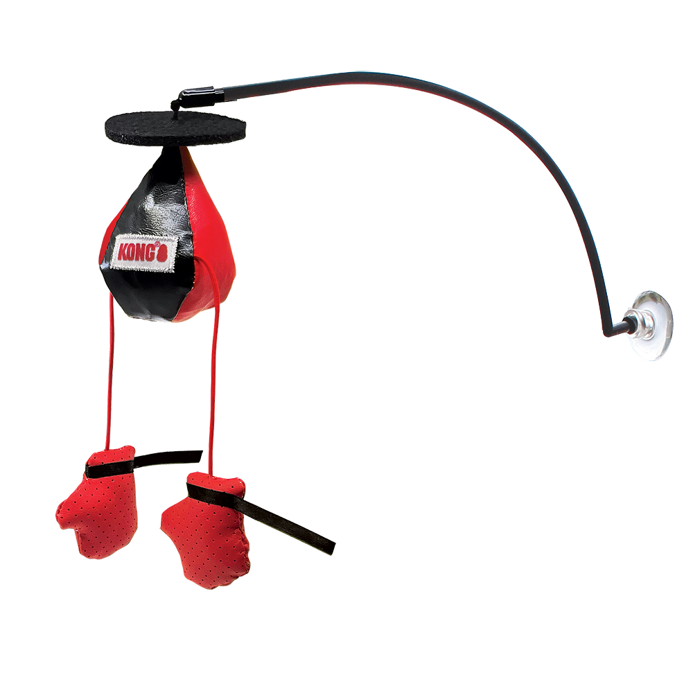 Kong Connects Window Boxing Toy for Cats (Red & Black)