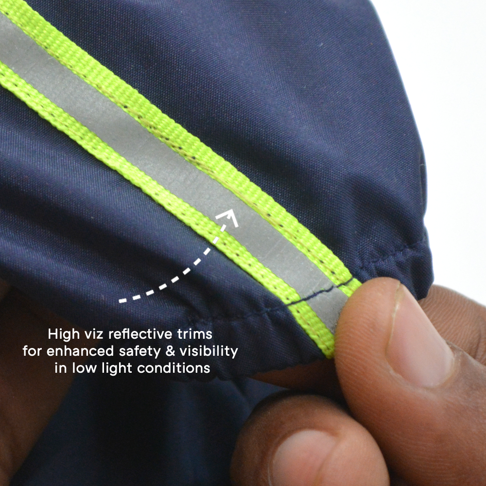 Pets Way TPU Cloud Raincoat for Dogs (Navy) image 2