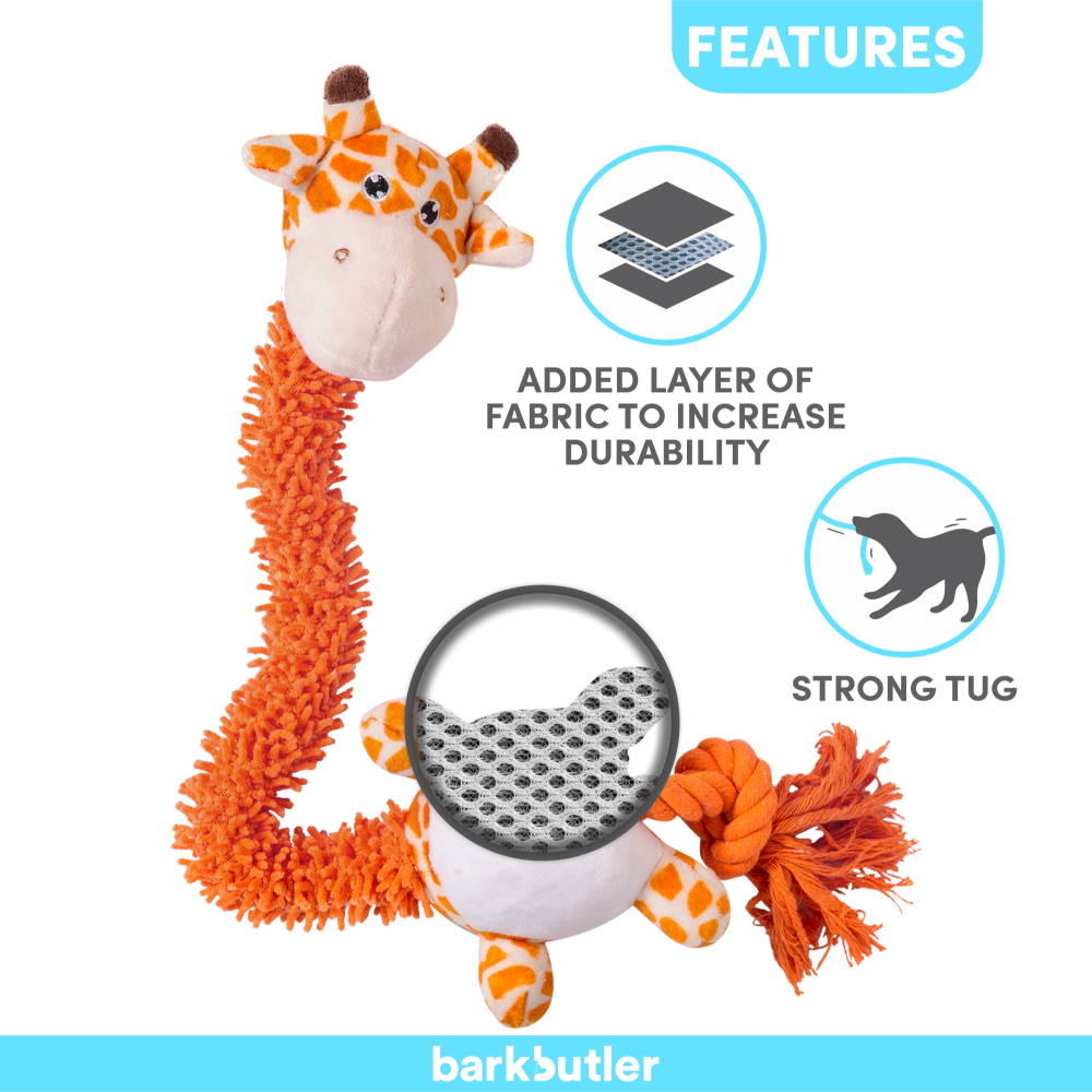 Barkbutler Garry The Giraffe Plush Toy for Dogs | For Soft Chewers image 4
