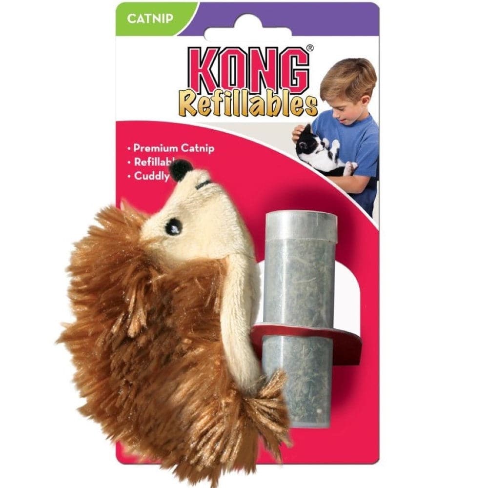 Kong Refillables HedgeHog Toy for Cats (Brown)