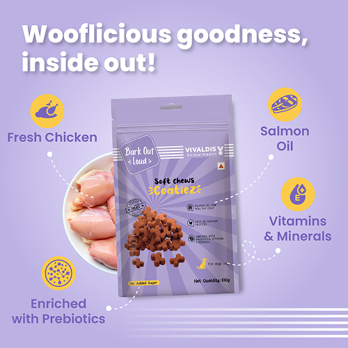 Bark Out Loud Coatiez Soft Chews Dog Treats image 2