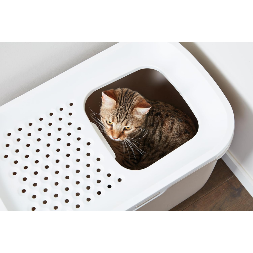 Savic Hop In Modern Litter Tray Box for Cats (Mocha) image 4