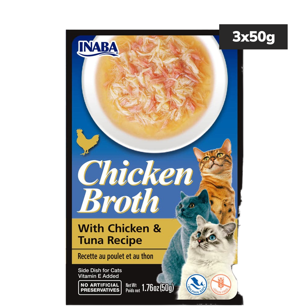 INABA Chicken Broth Chicken and Tuna Flavour Cat Wet Food image 3