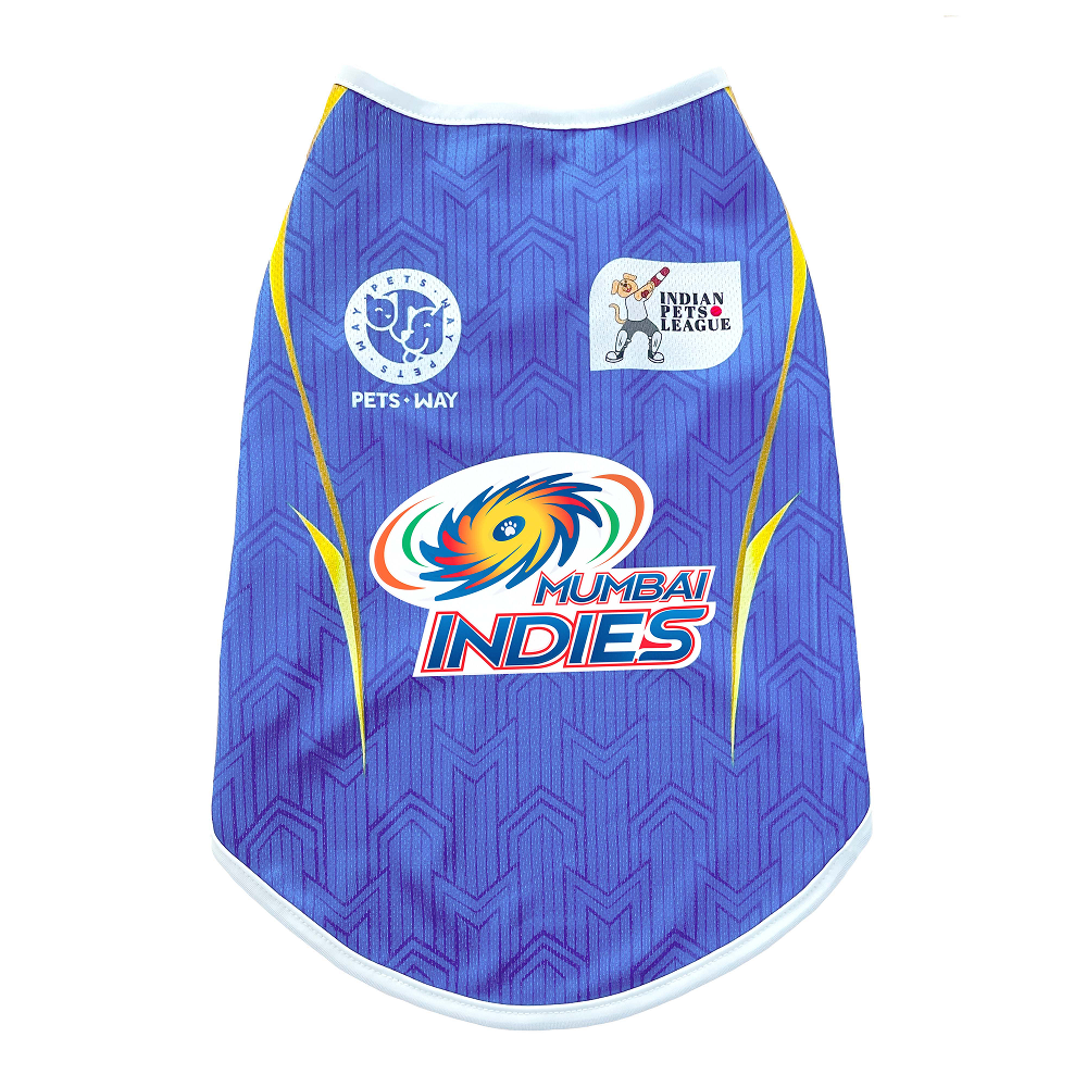 Pets Way Mumbai Indies Team Jersey Vest for Dogs | Indian Pet League
