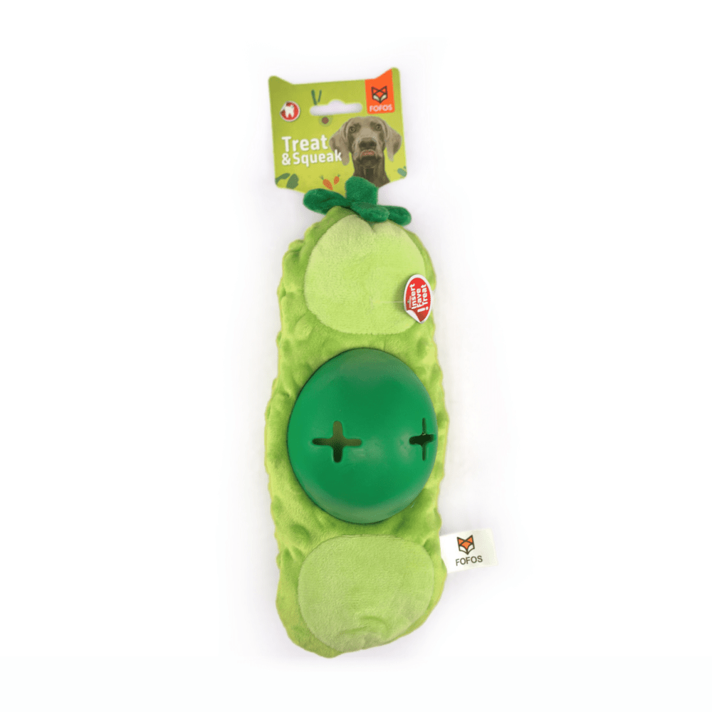 Barkbutler x Fofos Green Bean Treat Toy for Dogs (Green) image 1