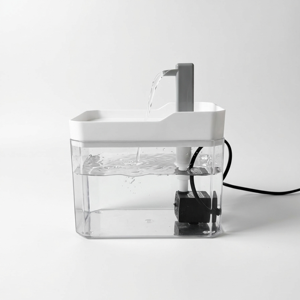 Skatrs Transparent Water Fountain for Dogs and Cats image 3
