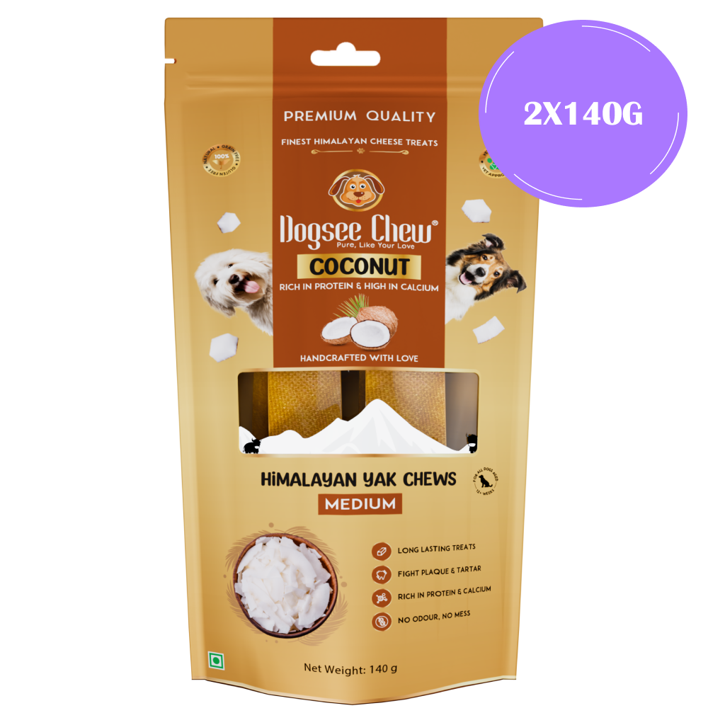 Dogsee Chew Coconut Flavour Medium Bars Dog Treats image 3