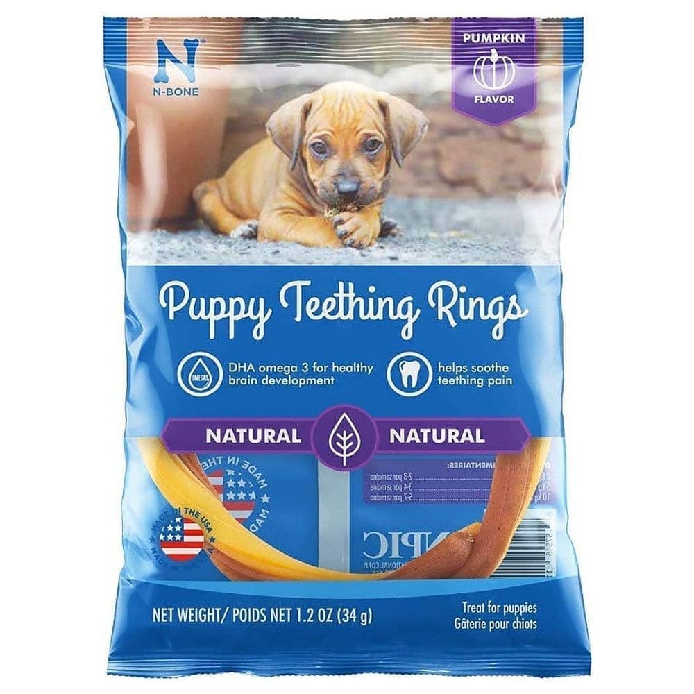 NPIC Pumpkin Flavour N Bone Puppy Teething Ring Dog Treats image 2
