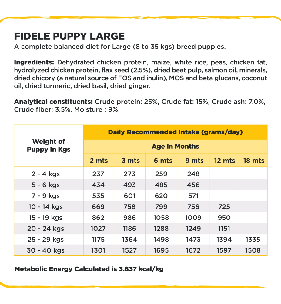 Fidele Plus Large Puppy Dry Food image 6