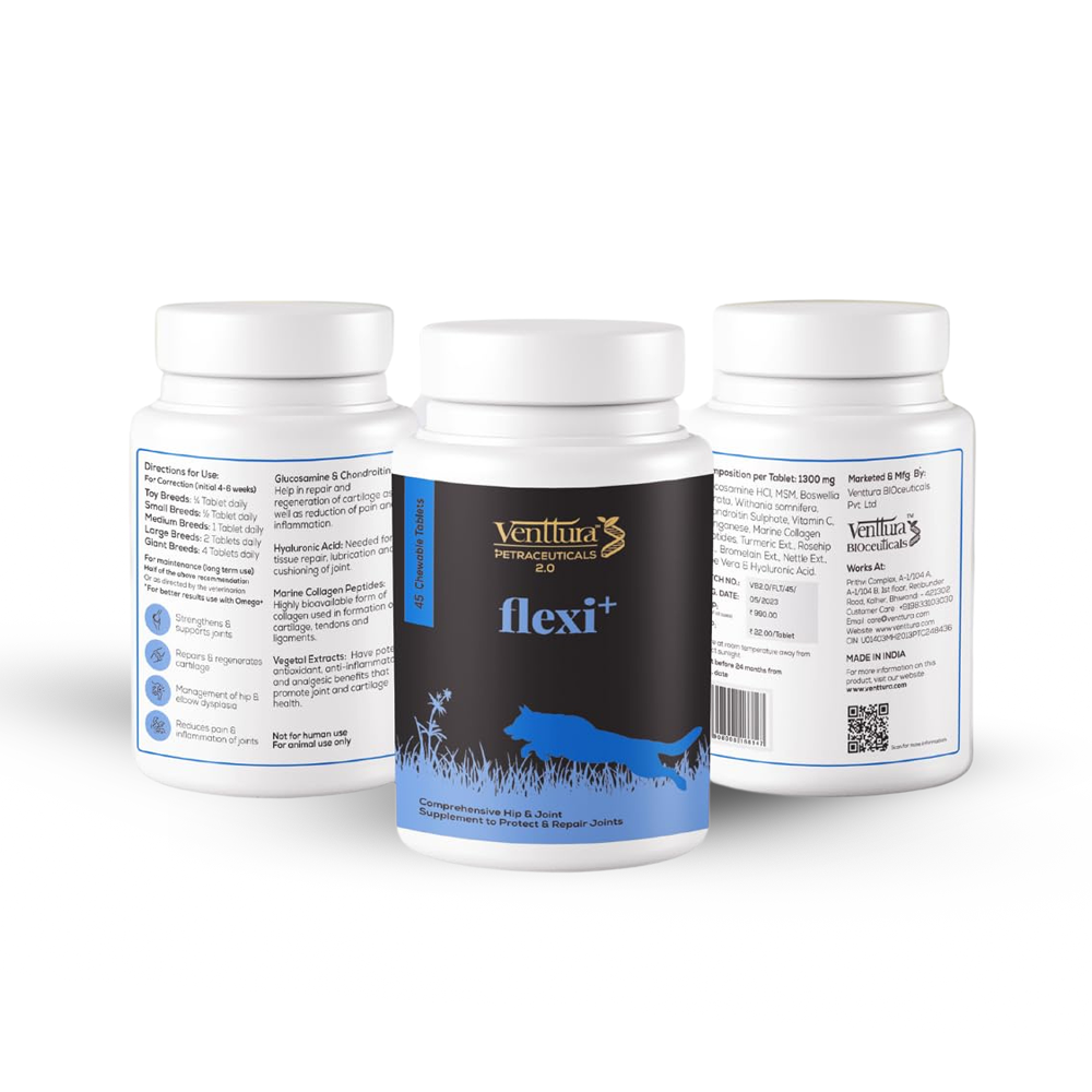 Venttura Flexi Plus Hip and Joint Chewable Tablets for Dogs image 8