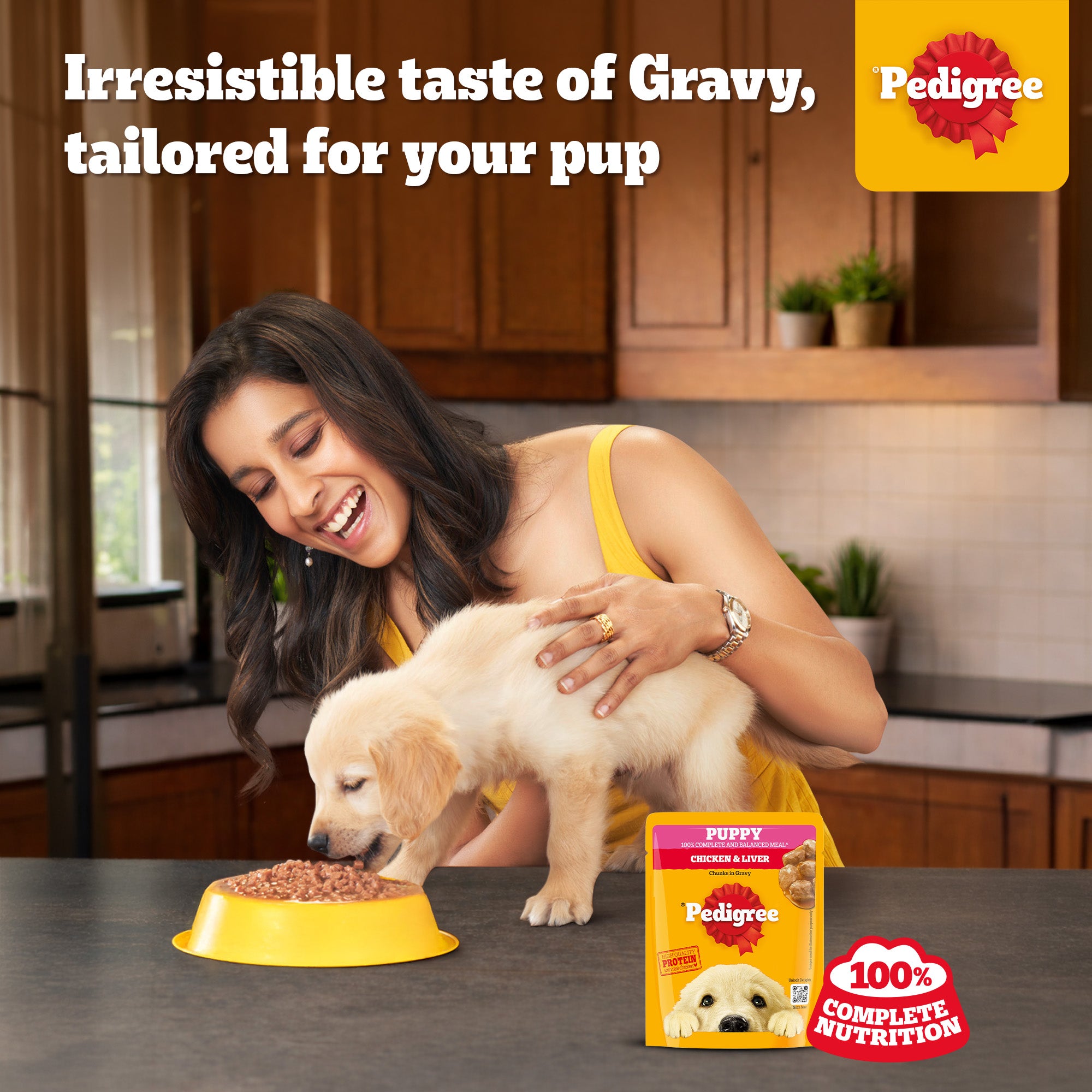 Pedigree Chicken & Liver Chunks in Gravy Puppy Wet Dog Food image 2