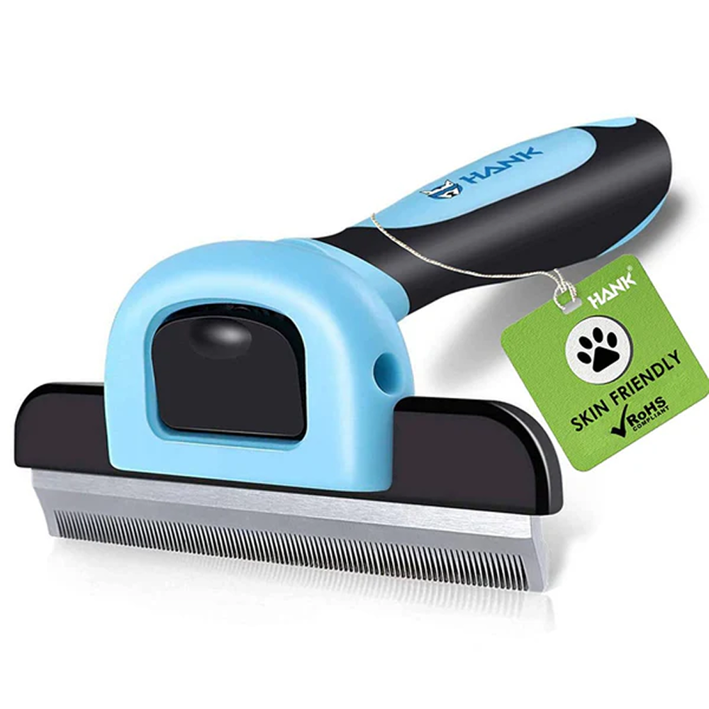 Hank Grooming Brush shedding for Pets (Blue) image 1