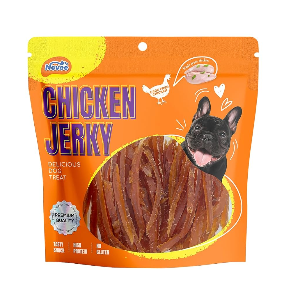 Novee Soft Sliced Chicken Jerky Dog Treats