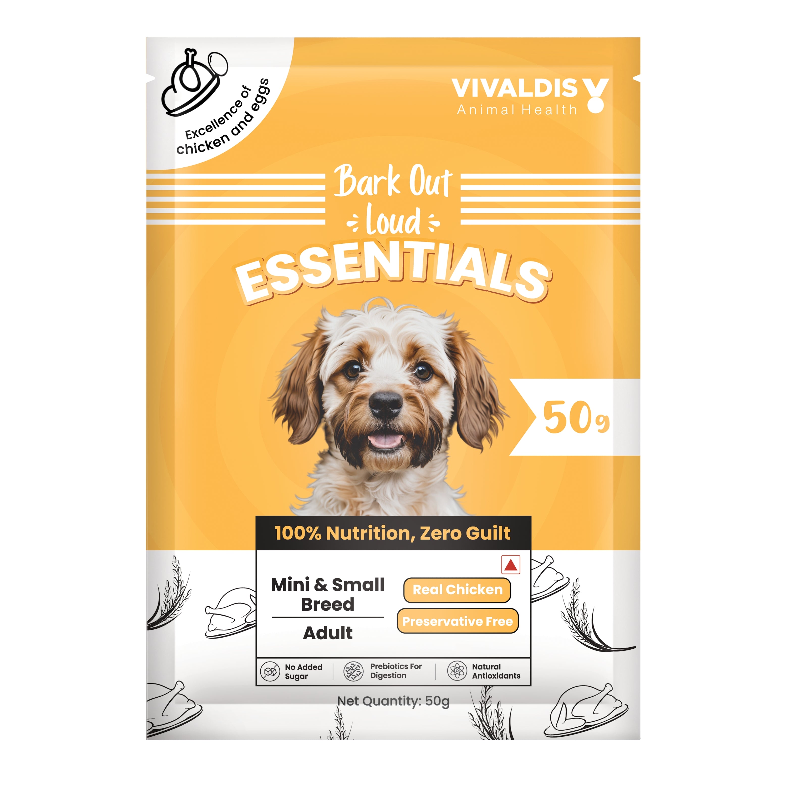 Bark Out Loud Essentials Real Chicken Mini and Small Breed Adult Dog Dry Food