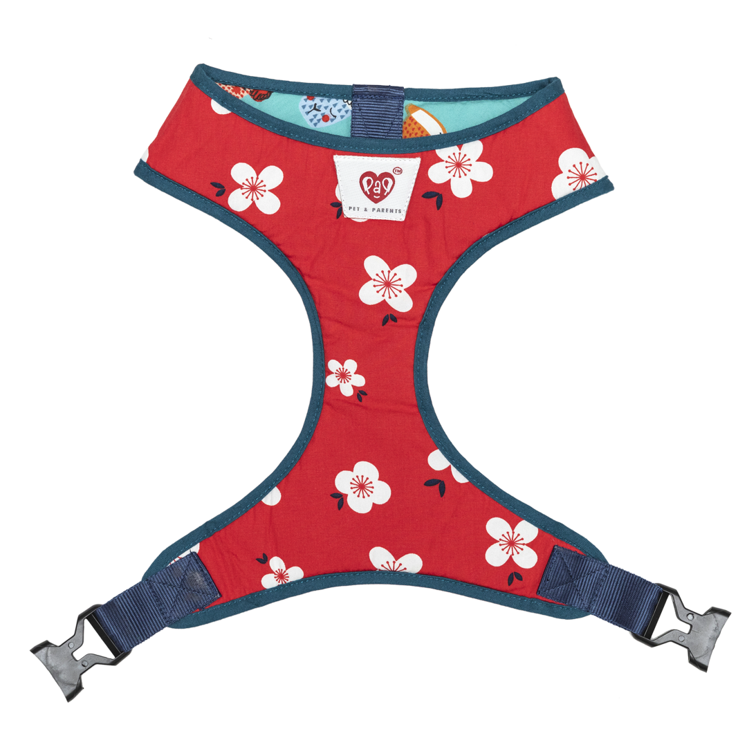 Pet And Parents Floral Cartoon Reversible Harness for Dogs image 3
