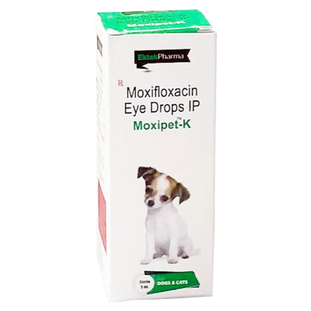 Ek Tek Moxipet K Eye Drops (Moxifloxacin) for Dogs and Cats image 2