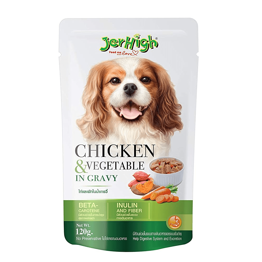 JerHigh Vegetable and Chicken in Gravy Dog Wet Food image 2