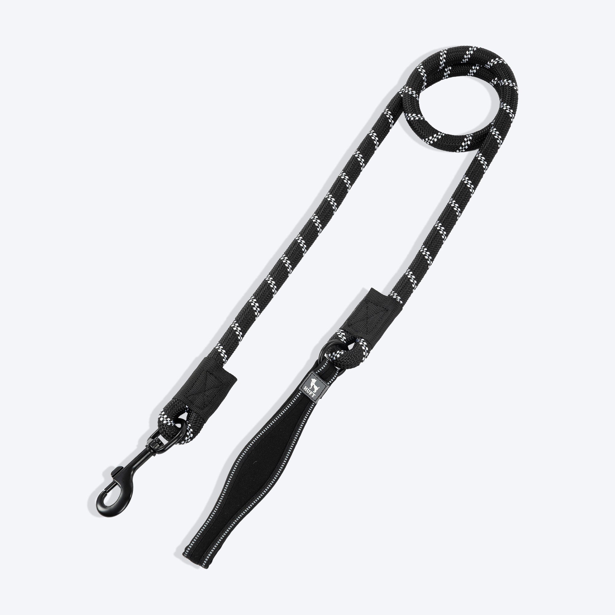 HUFT Classic Rope Leash for Dogs (Black)
