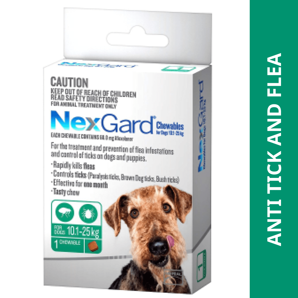 Boehringer Ingelheim Nexgard (Afoxolaner) (10 to 25kg) Dog Tick & Flea Control Tablet (3 tablets) image 1