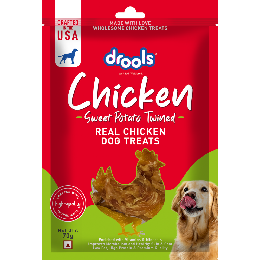 Drools Sweet Potato Twined Dog Treats