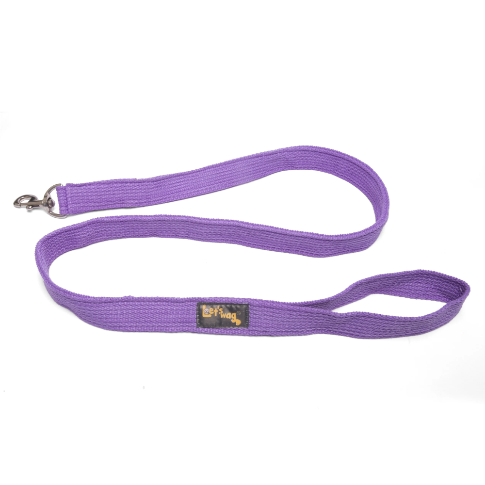 Let's Wag Single Handle Fabric Leash for Dogs (Purple) image 3