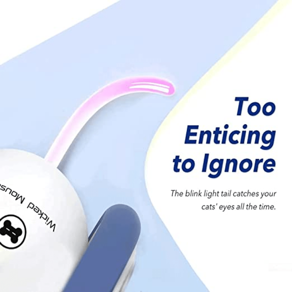 Cheerble Wicked Mouse Interactive Toy for Cats (Blue) image 3