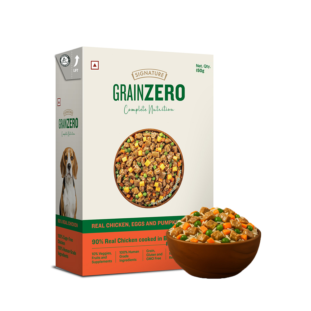 Signature Grain Zero Tetra Pack Real Chicken Egg & Pumpkin Dog Fresh Food