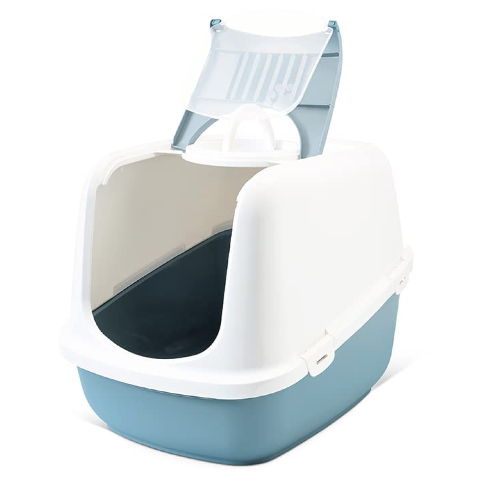 Savic Nestor Jumbo Toilet Home for Cats (Bluestone) image 6