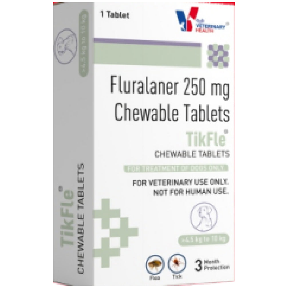Drools TikFle Fluralaner 250 Tick & Flea Tablet for Dogs from 4.5 to 10kg