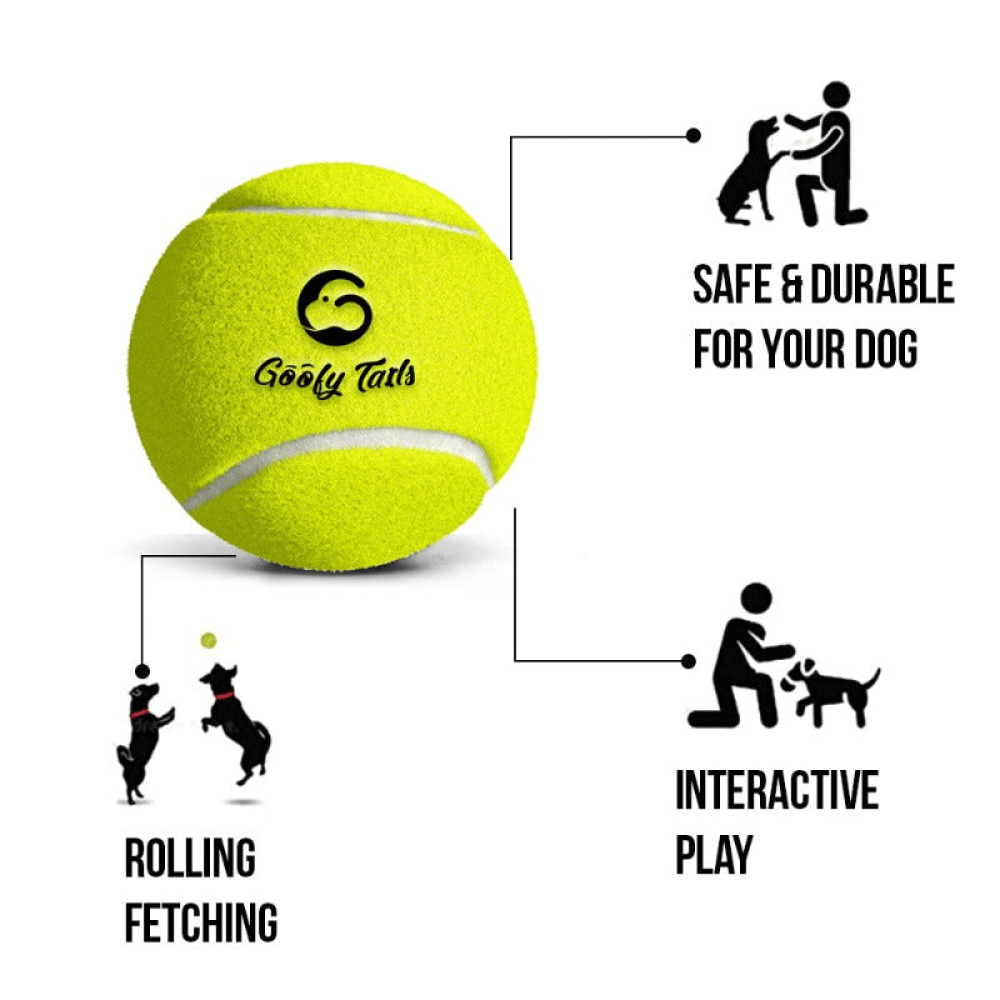 Goofy Tails Sport Tennis Ball Toy for Dogs (Green) image 5