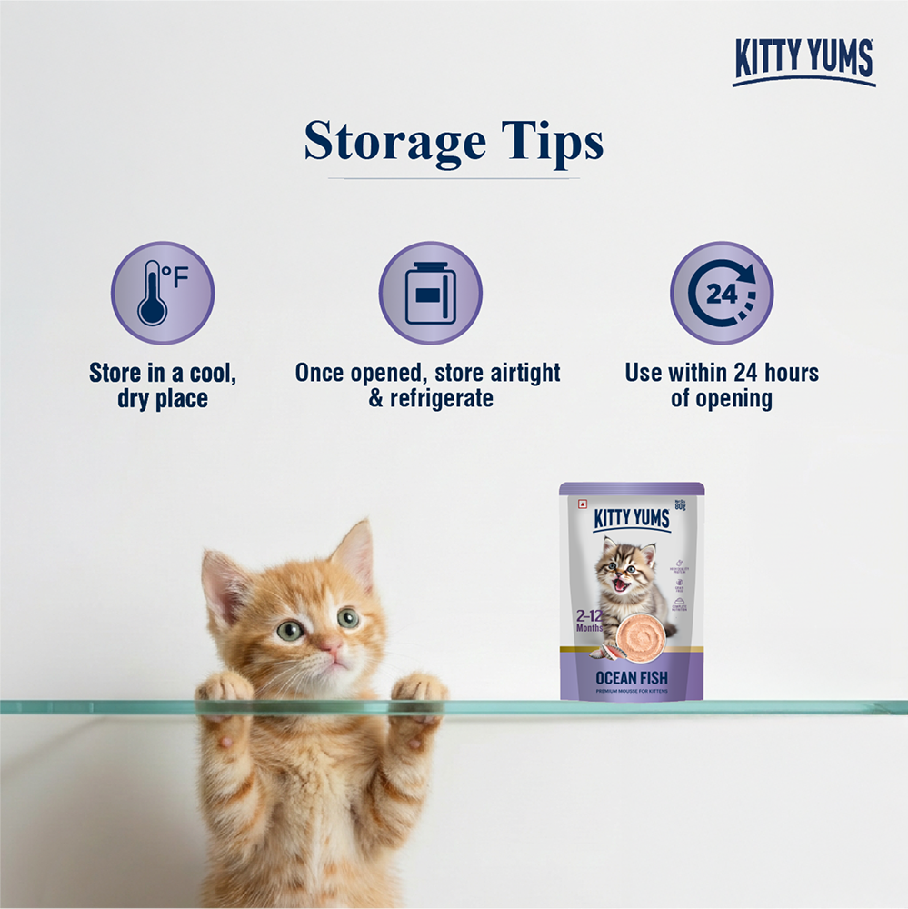 Kitty Yum Ocean Fish Mousse Kitten Cat Wet Food image 2
