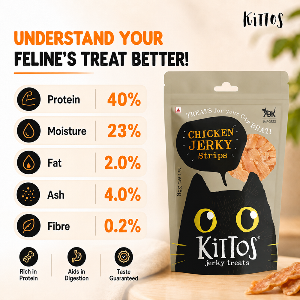 Kittos Purr Fect Chicken Jerky Strips Cat Treats image 6
