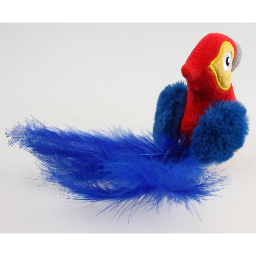 GiGwi Melody Chaser with Motion Activated Sound Chip for Cats (Red Parrot) image 4