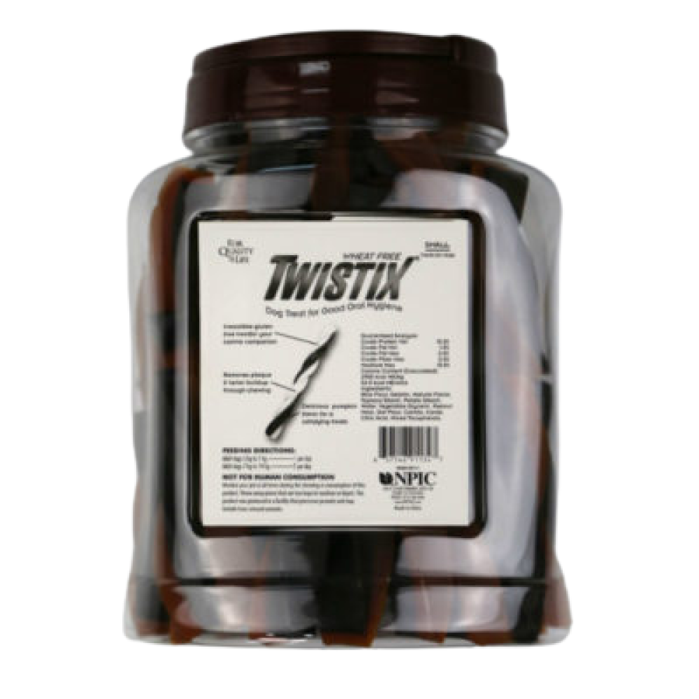 NPIC Twistix Peanut & Carob Canister Dog Treats image 2