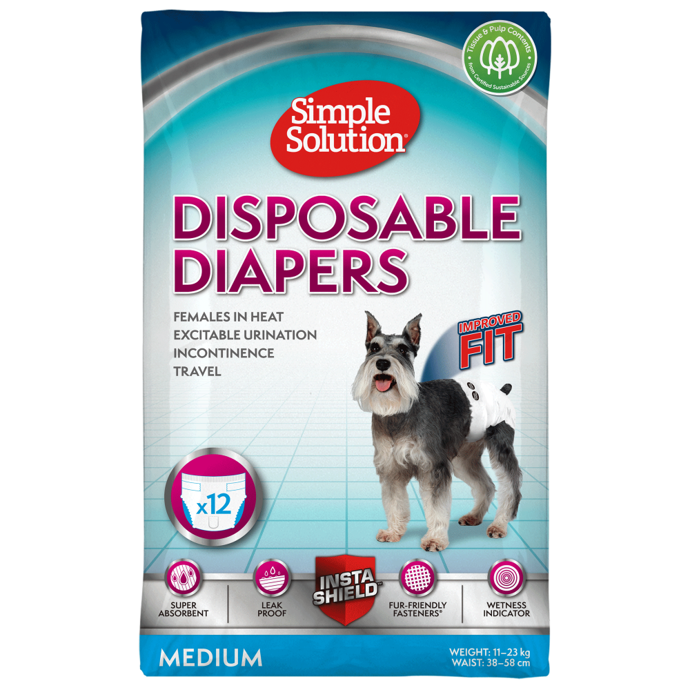 Simple Solution Disposable Diaper for Female Dogs (42x53cm) image 1