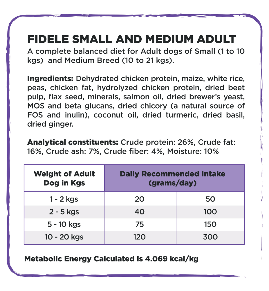 Fidele Plus Adult Small & Medium Dog Dry Food image 7