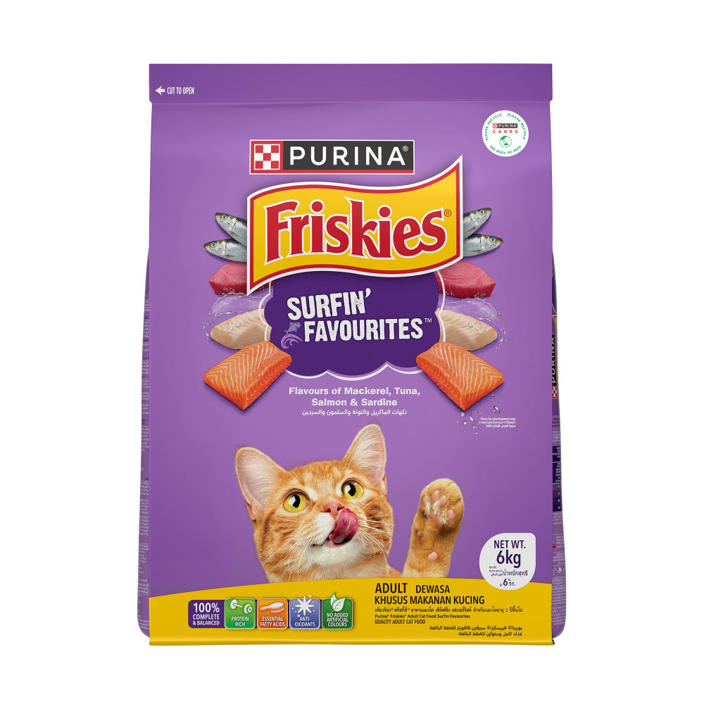 Purina Friskies Surfin Favourites Adult Cat Dry Food